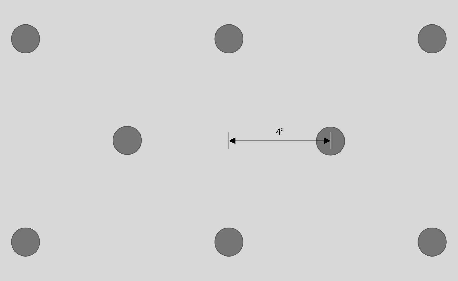 Holes layout